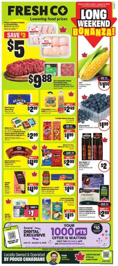 Preview of leaflet Weekly flyer / circulaire from shop FreshCo is valid from Jul 31, 2025