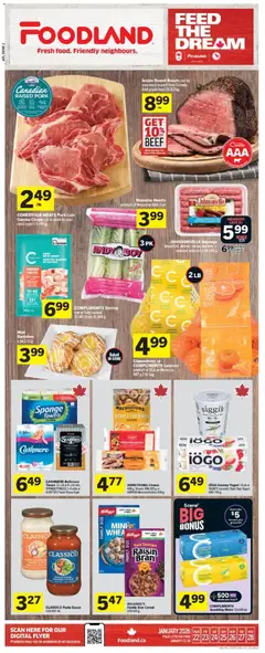 Preview of leaflet Weekly Flyer - NL from shop Foodland is valid from Jan 22, 2026