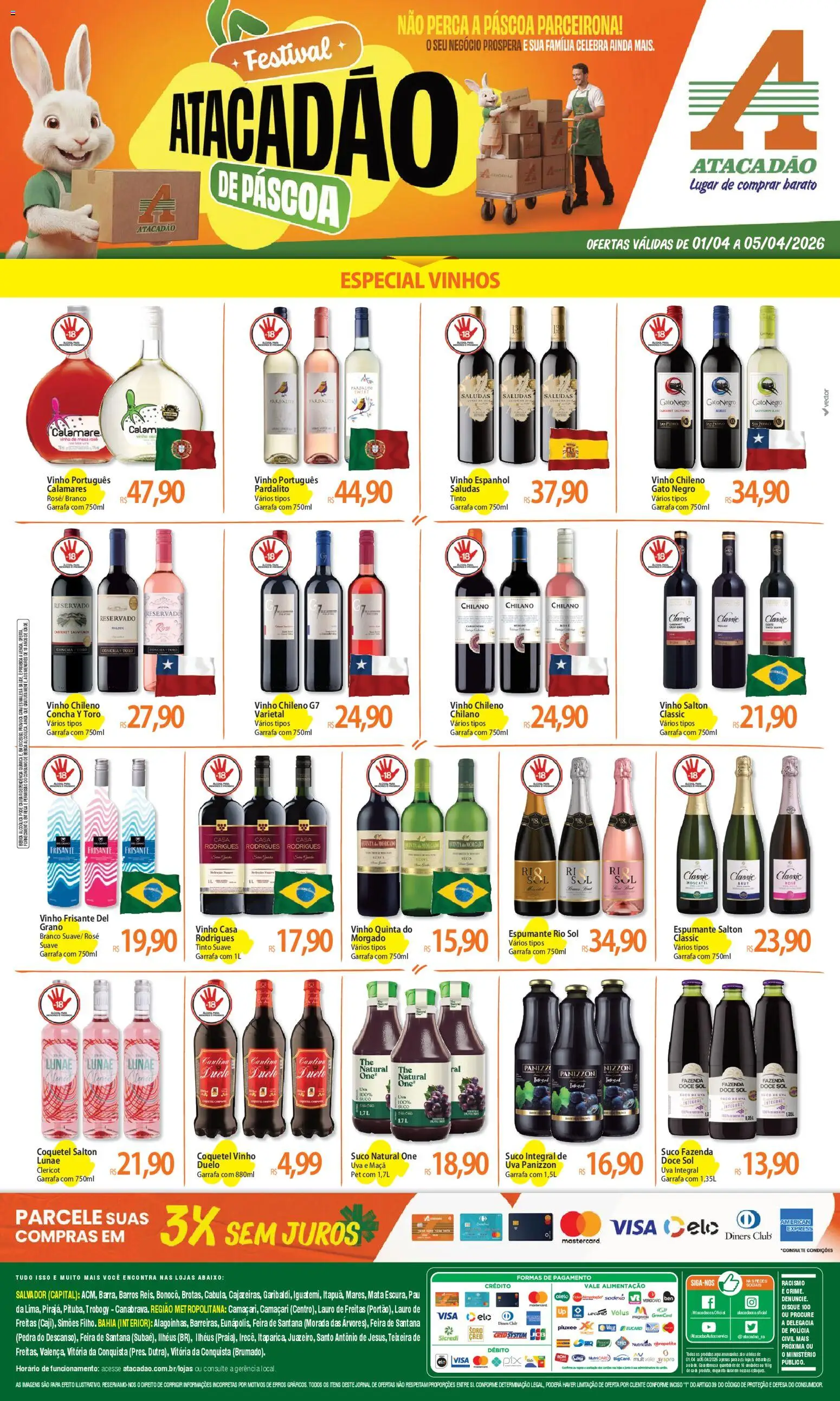 Pré-Visualização do folheto "Atacadão ofertas - BA" da loja Atacadão válido a partir de 01/04/2026