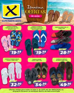 Pré-Visualização do folheto "Ofertas de Verão Ipanema" da loja X Supermercados válido a partir de 23/01/2026