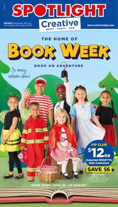 Preview of catalogue The Home of Book Week from shop Spotlight valid 16/07/2025