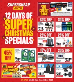 Preview of catalogue Catalogue from shop Supercheap Auto valid 03/12/2025