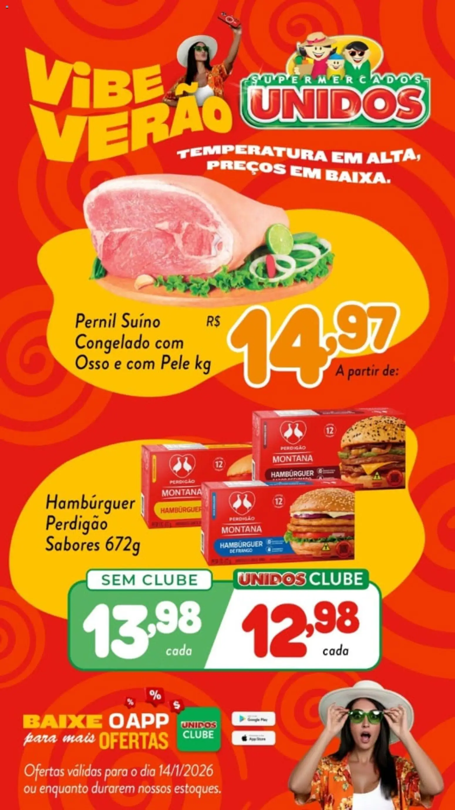 Pré-Visualização do folheto "Ofertas da semana" da loja Supermercados Unidos válido a partir de 14/01/2026