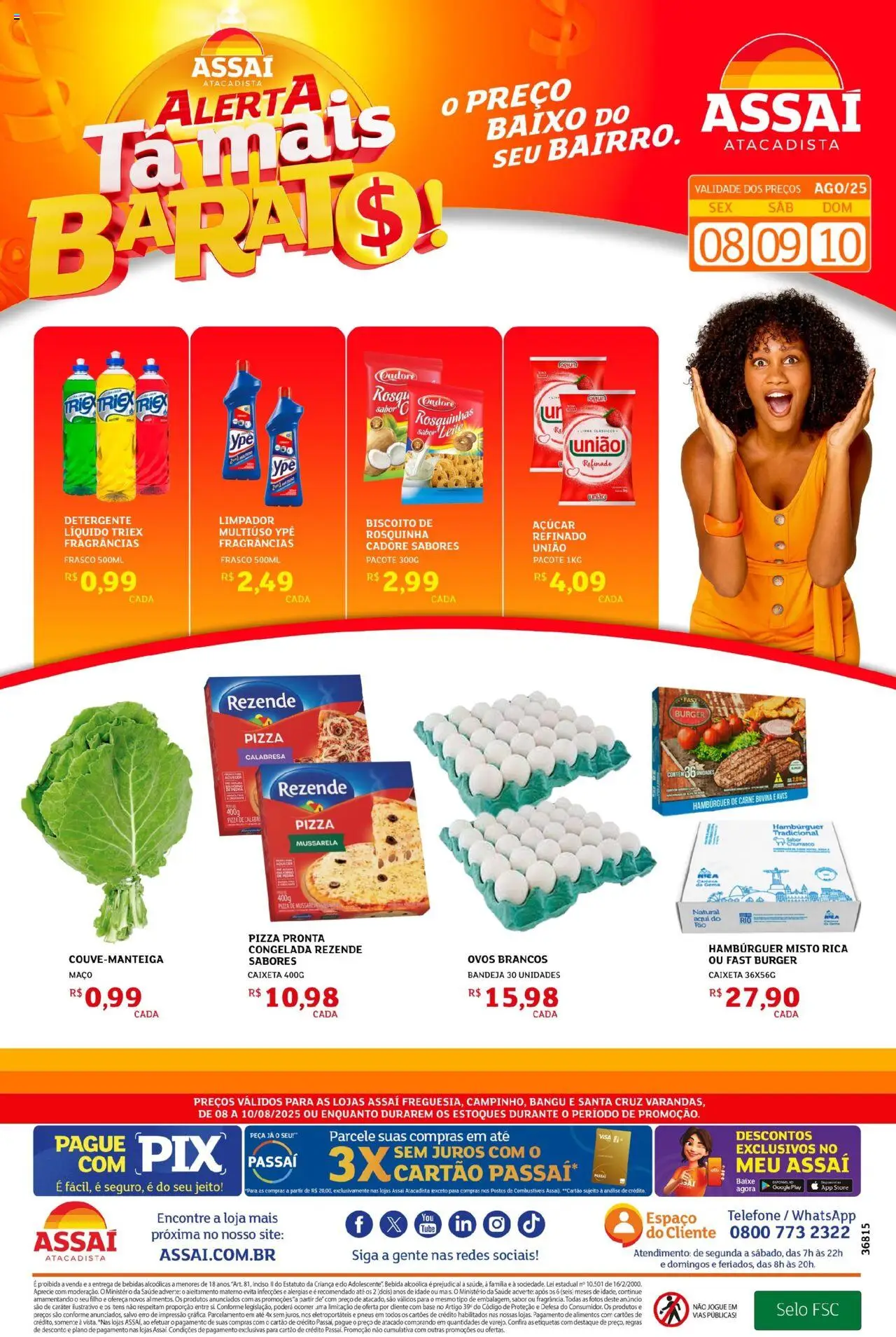 Assaí Atacadista folheto "Encarte - RJ" válido a partir de 08/08/2025 - número de página 1