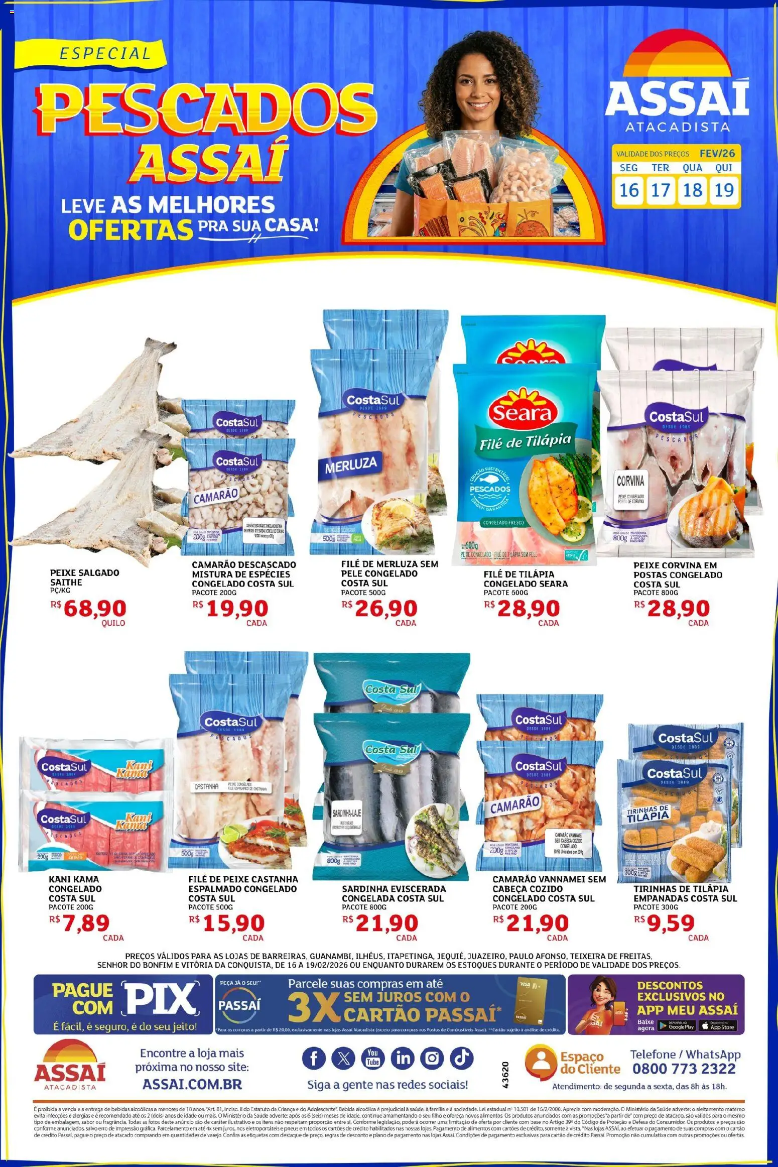 Pré-Visualização do folheto "Encarte - BA" da loja Assaí Atacadista válido a partir de 16/02/2026