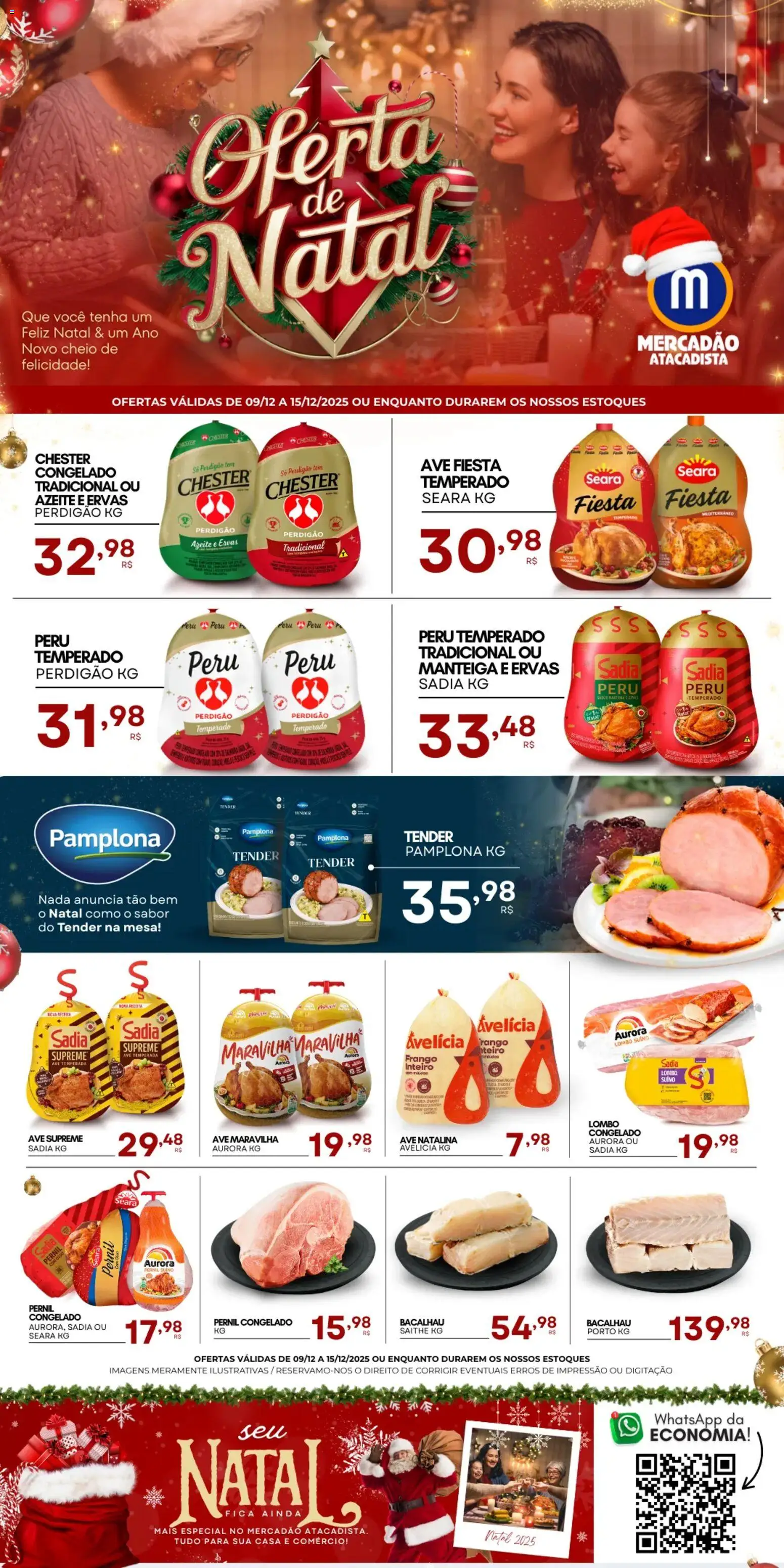 Pré-Visualização do folheto "Ofertas de Natal" da loja Mercadão Atacadista válido a partir de 09/12/2025