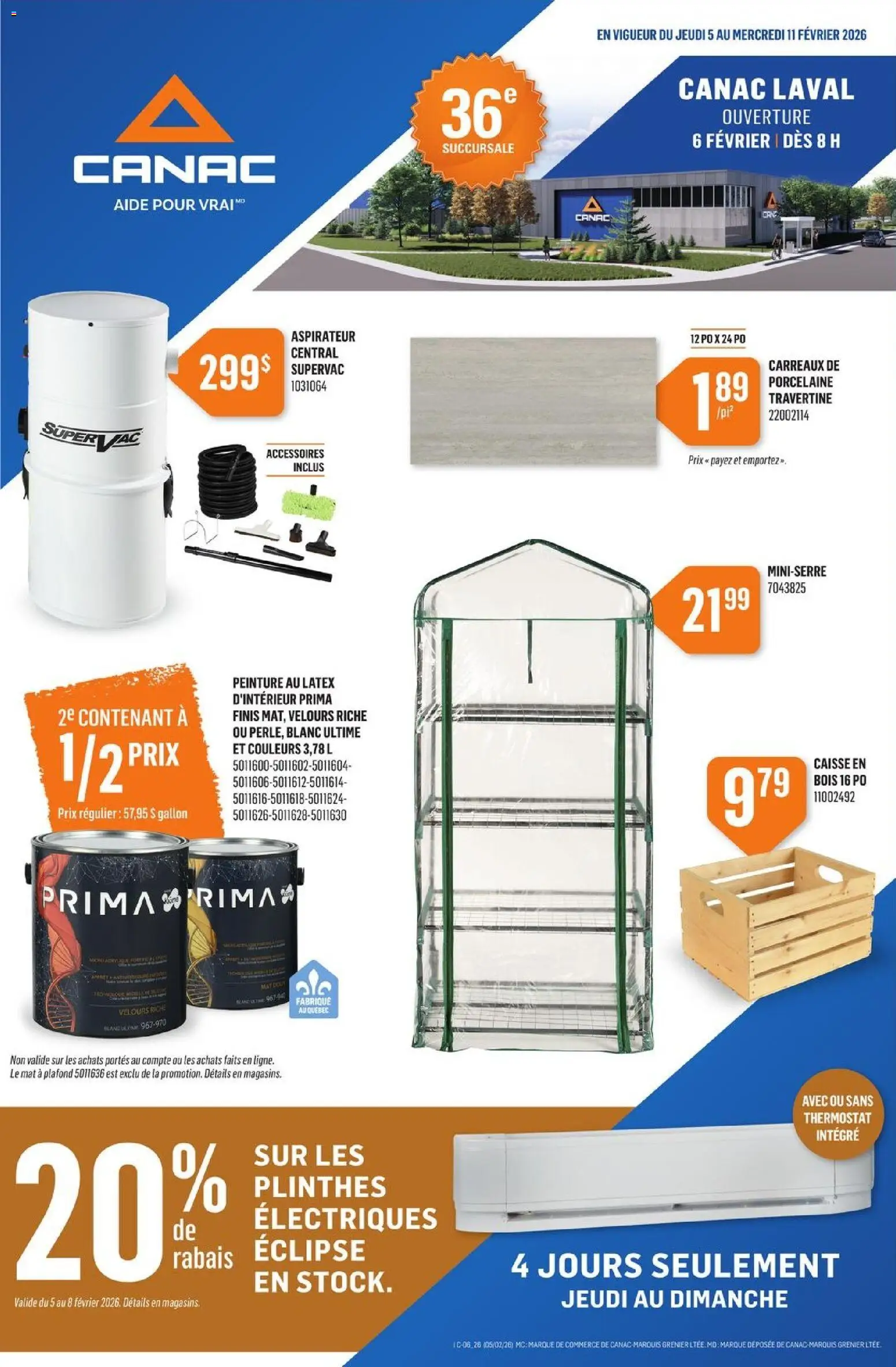 Preview of leaflet Circulaire from shop Canac is valid from Feb 05, 2026