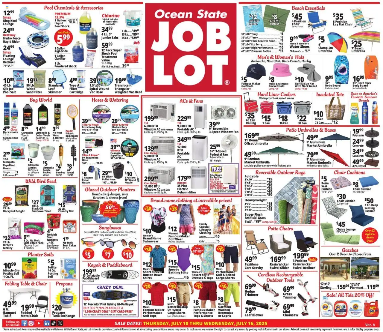 Ocean State Job Lot Weekly Ad from 07/10/2025 - Flyer - Page number 1
