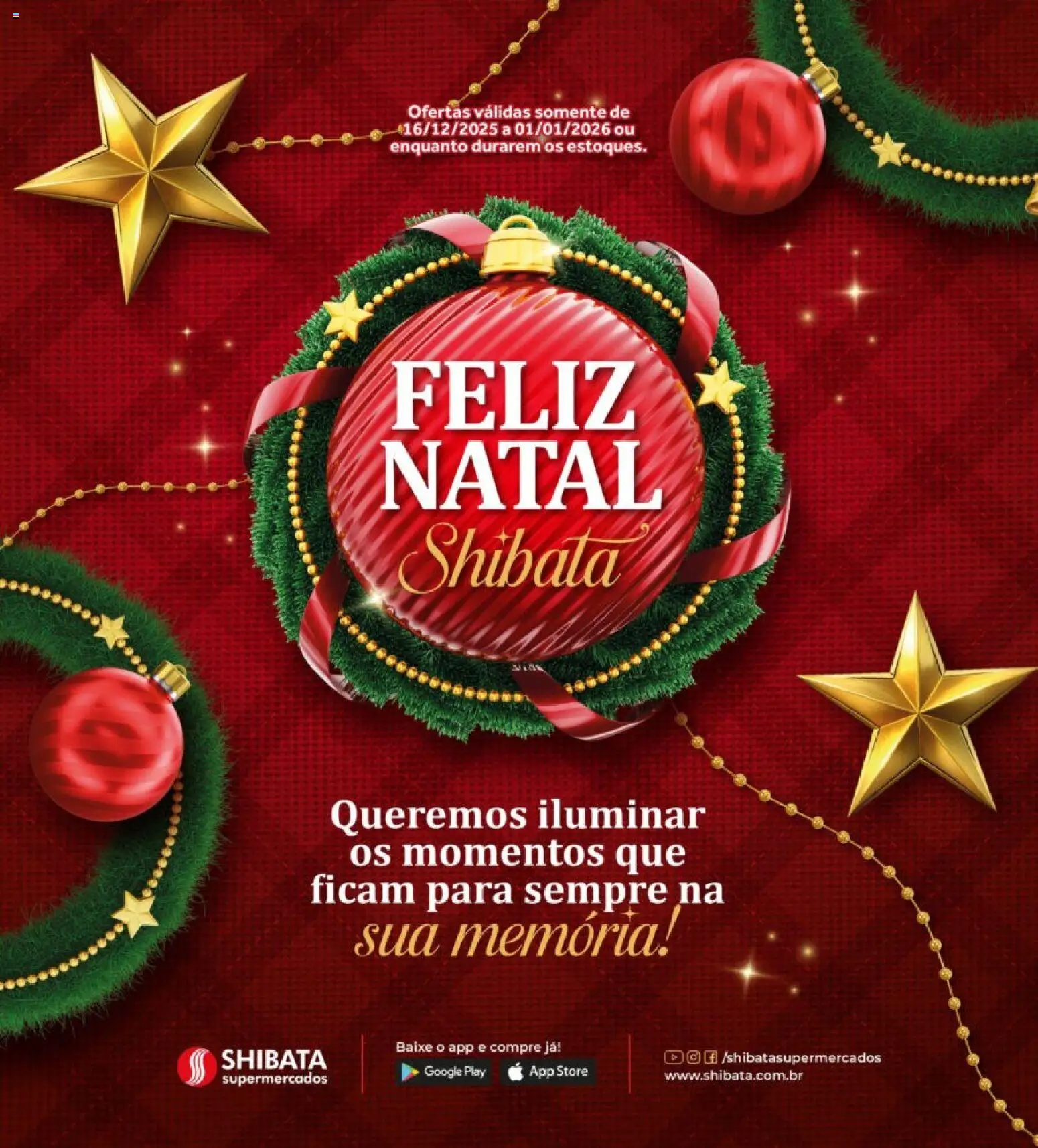 Pré-Visualização do folheto "Ofertas Especial de Natal" da loja Shibata válido a partir de 16/12/2025