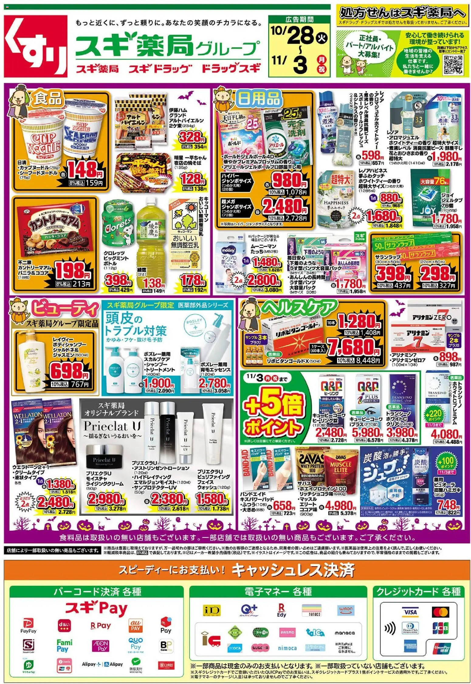 スギ 薬局ショッチラシプは 2025/10/28から有効 - ページ番号 1
