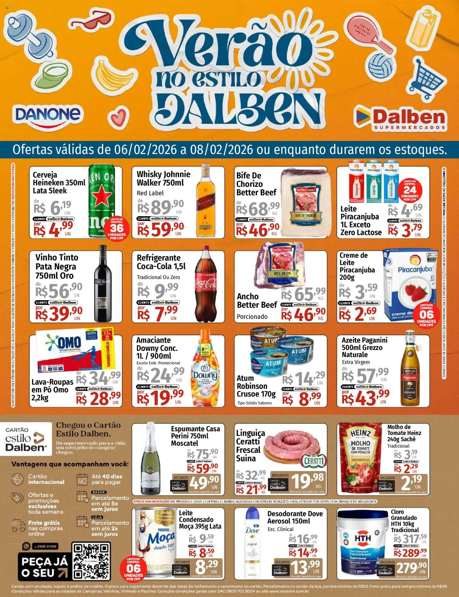 Pré-Visualização do folheto "Ofertas da semana" da loja Supermercado Dalben válido a partir de 06/02/2026