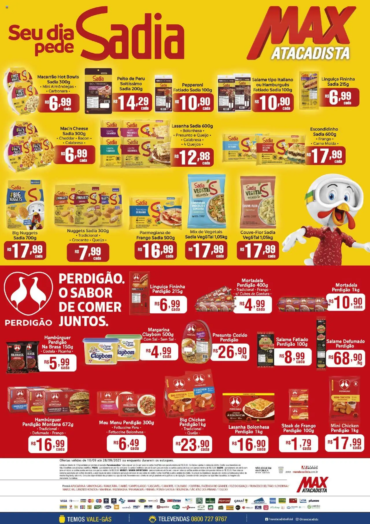 Max Atacadista folheto "Ofertas BRF" válido a partir de 18/09/2025 - número de página 1