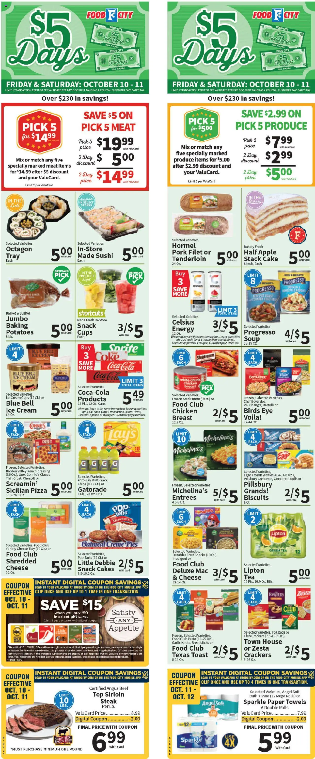 Food City Weekly Ad from 10/08/2025 - Flyer - Page number 1