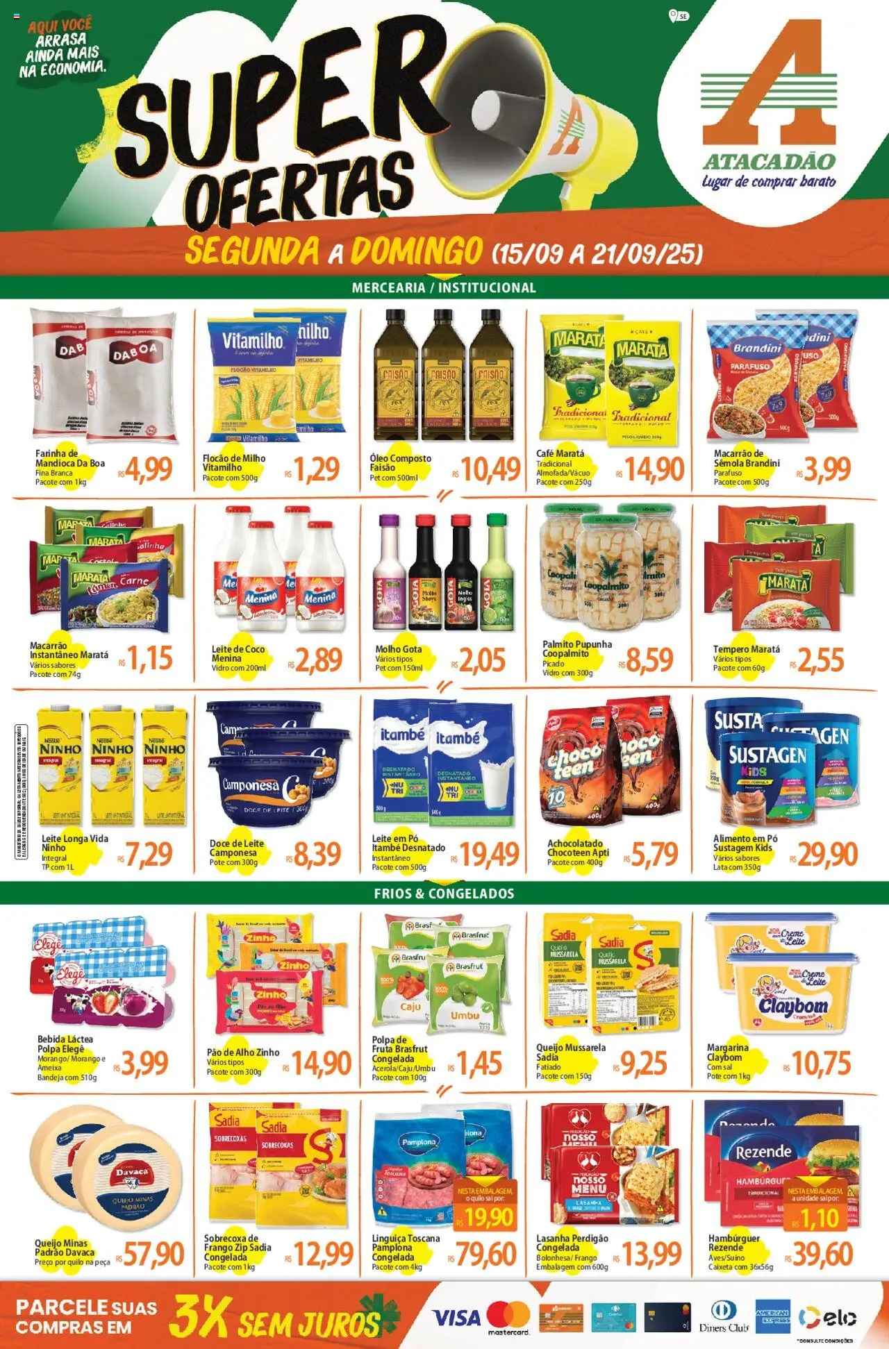 Atacadão folheto "Ofertas da semana" válido a partir de 15/09/2025 - número de página 1