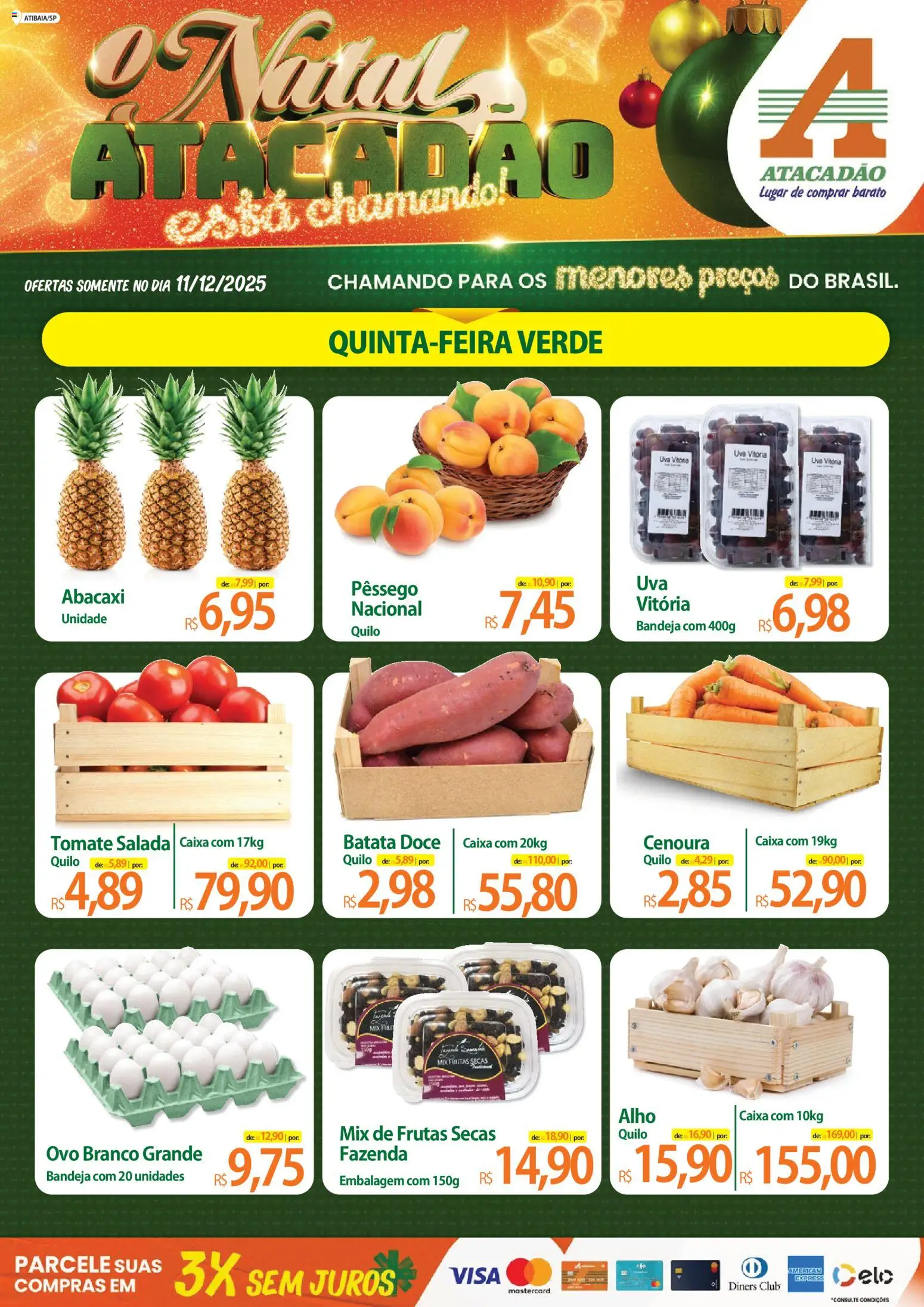 Pré-Visualização do folheto "Ofertas - SP" da loja Atacadão válido a partir de 11/12/2025