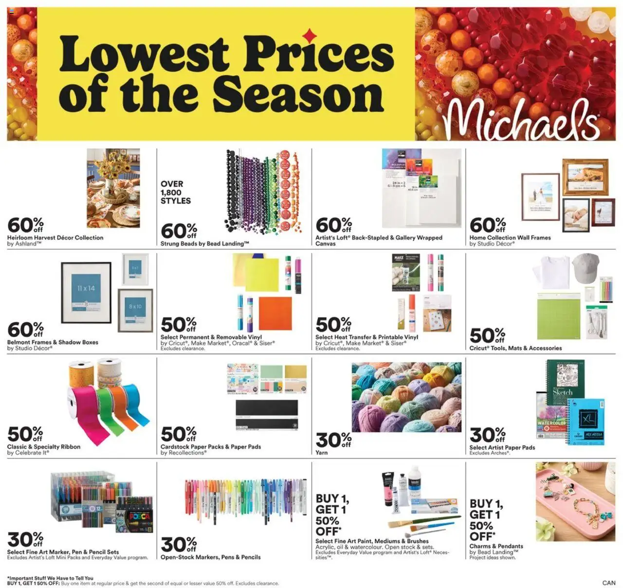 Michaels flyer valid from Sep 12, 2025 - page number 1