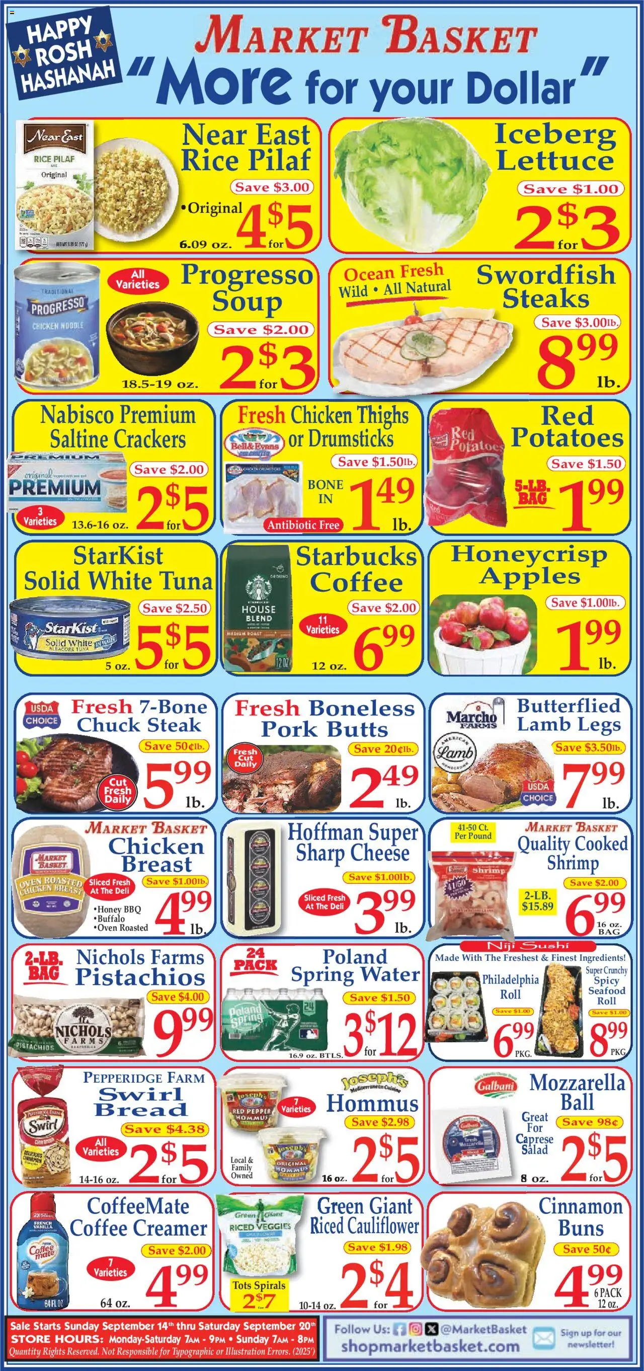 Market Basket Ad from 09/14/2025 - Flyer - Page number 1