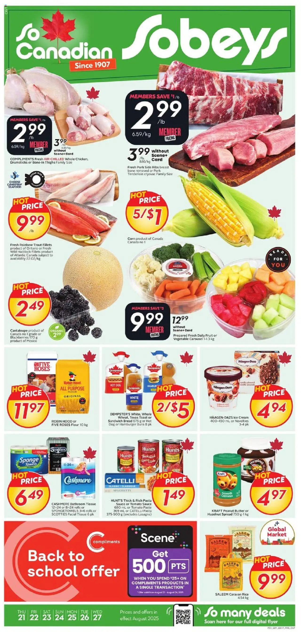 Sobeys flyer valid from Aug 21, 2025 - page number 1