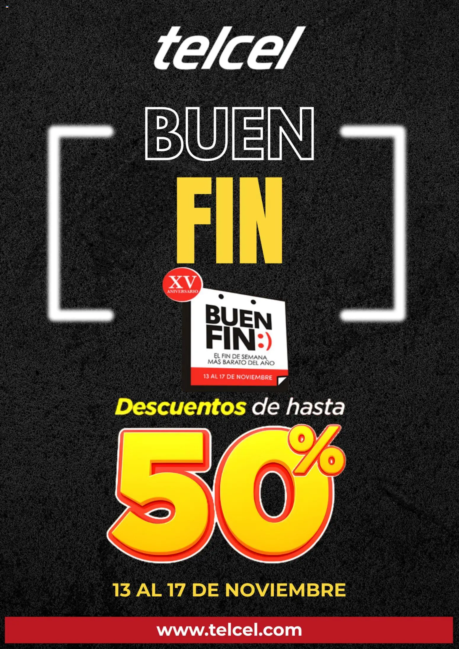 Vista previa las ofertas de la tienda Telcel - Buen Fin aviso desde el 04/11/2025 