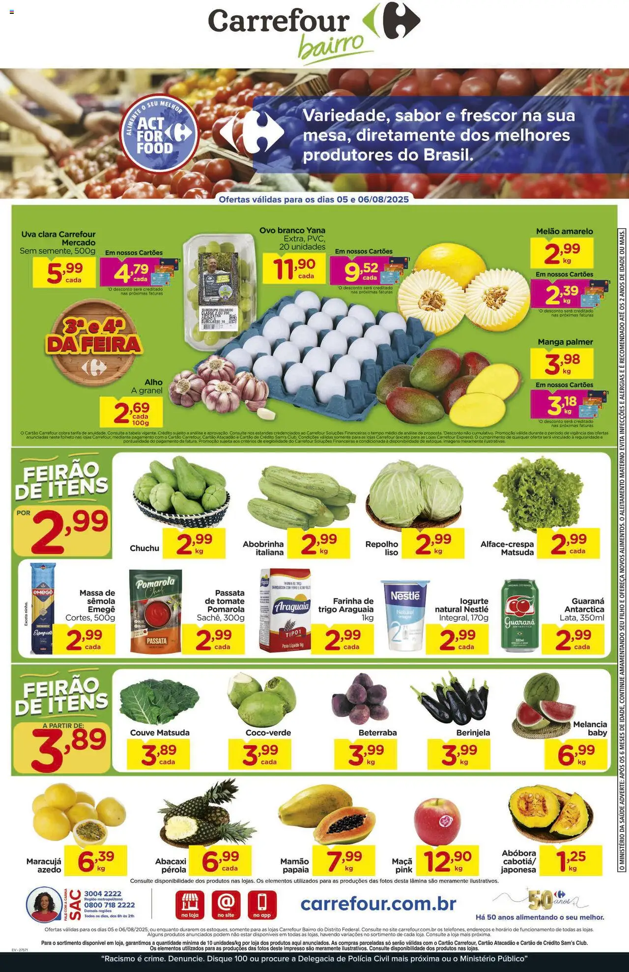 Carrefour Bairro folheto "Ofertas Feira" válido a partir de 05/08/2025 - número de página 1