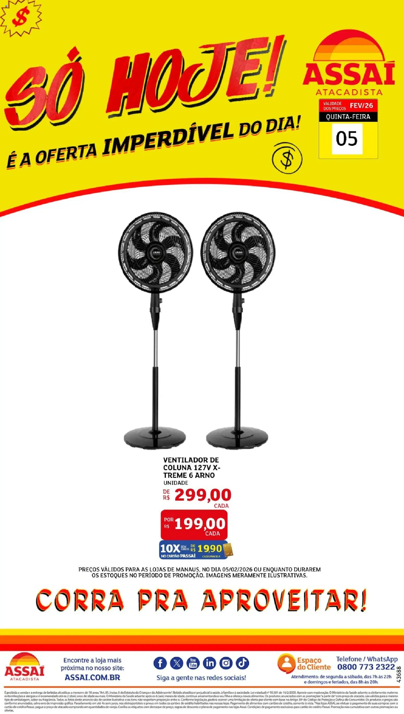 Pré-Visualização do folheto "Encarte - AM" da loja Assaí Atacadista válido a partir de 05/02/2026