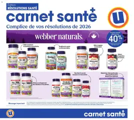 Preview of leaflet Carnet Beauté from shop Uniprix is valid from Jan 01, 2026