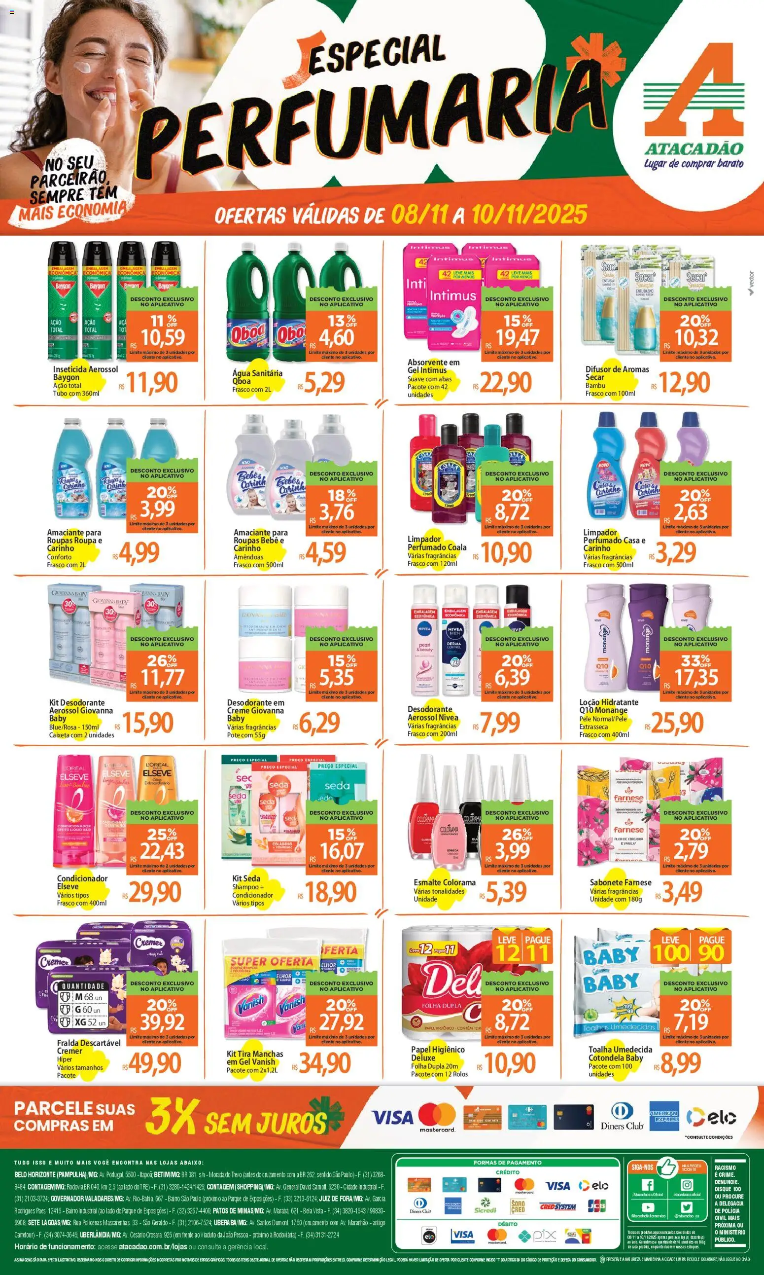 Pré-Visualização do folheto "Ofertas - MG" da loja Atacadão válido a partir de 08/11/2025