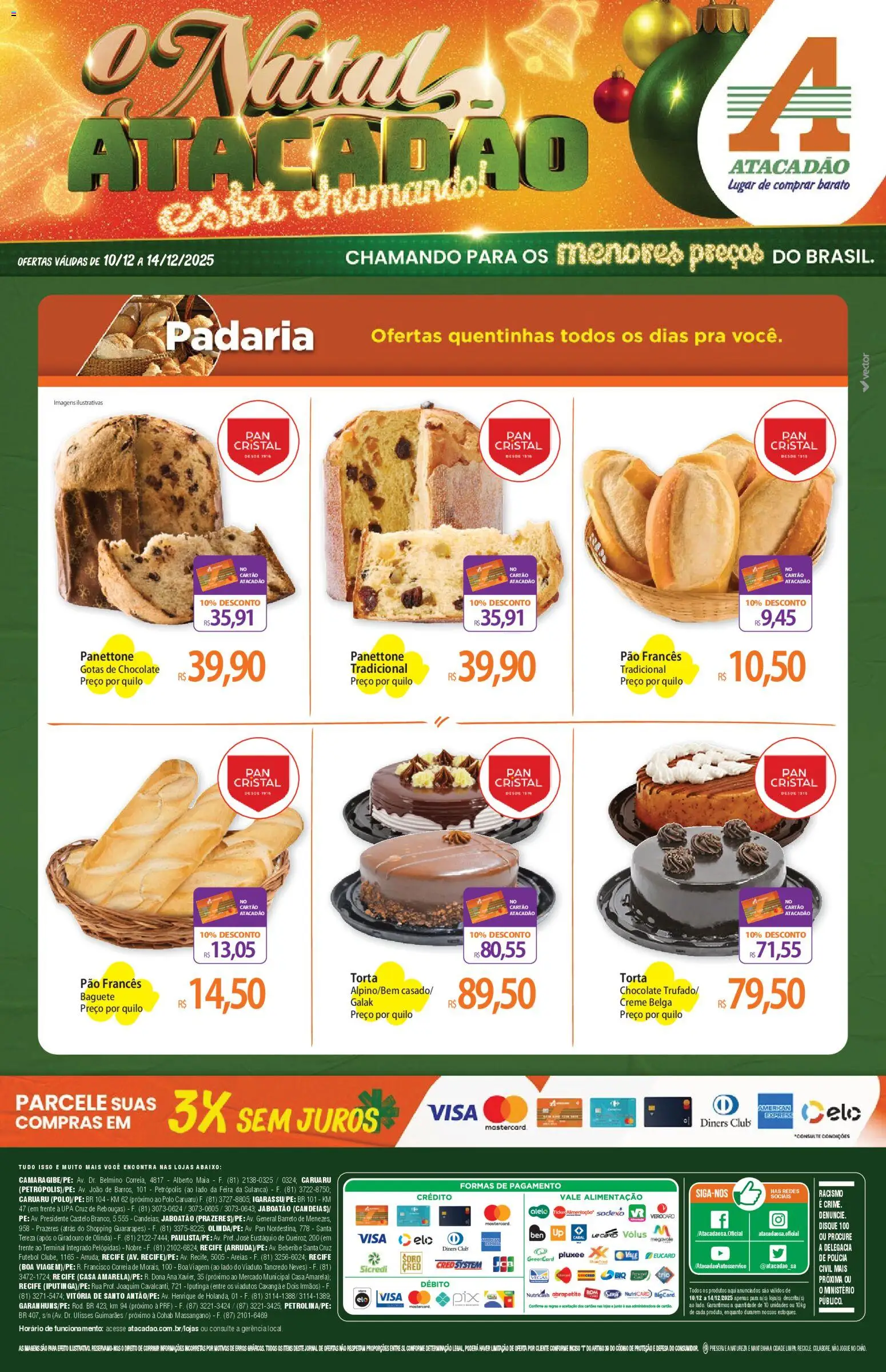 Pré-Visualização do folheto "Ofertas - PE" da loja Atacadão válido a partir de 10/12/2025