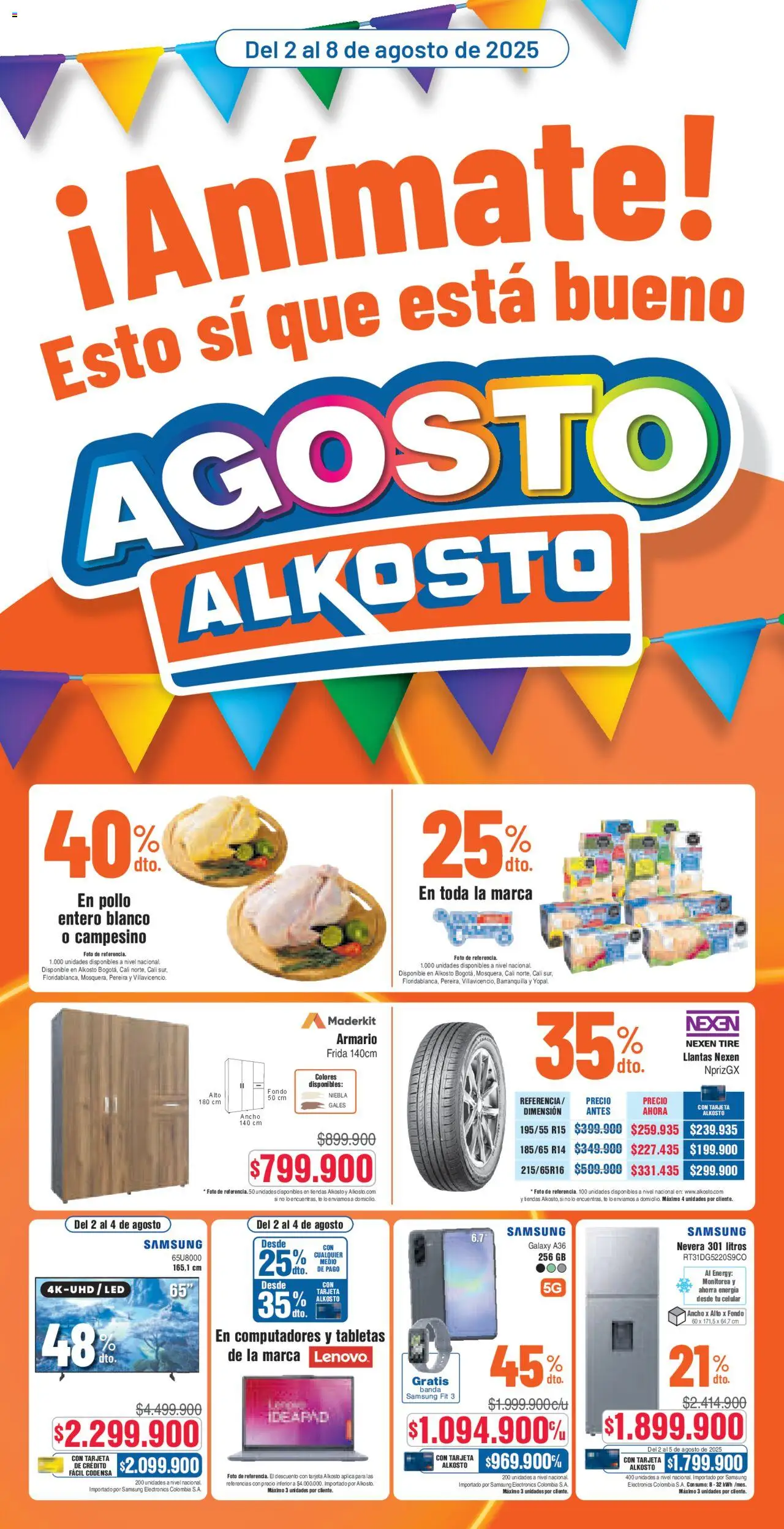 Alkosto Catálogo: 02/08/2025 - 08/08/2025 > Últimas Ofertas pagina numero 1