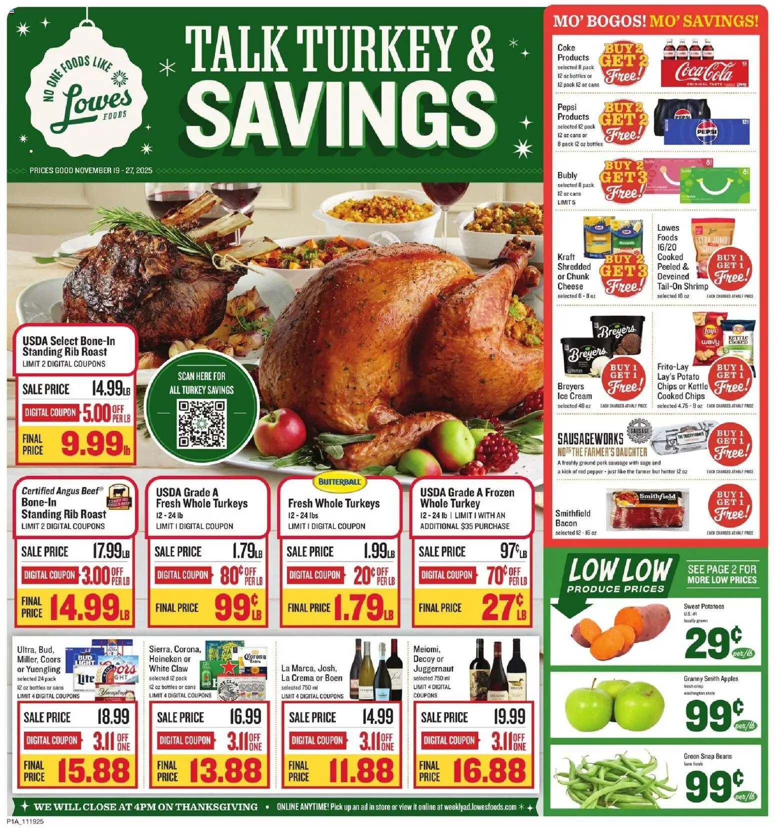 Ad Preview of Lowes Foods Weekly Ad from 11/19/2025