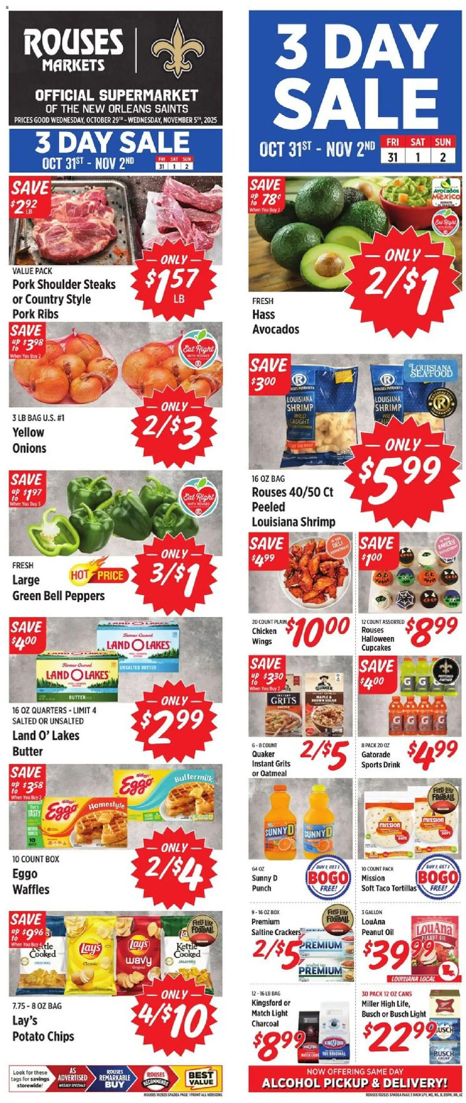 Ad Preview of Rouses Weekly Ad from 10/29/2025