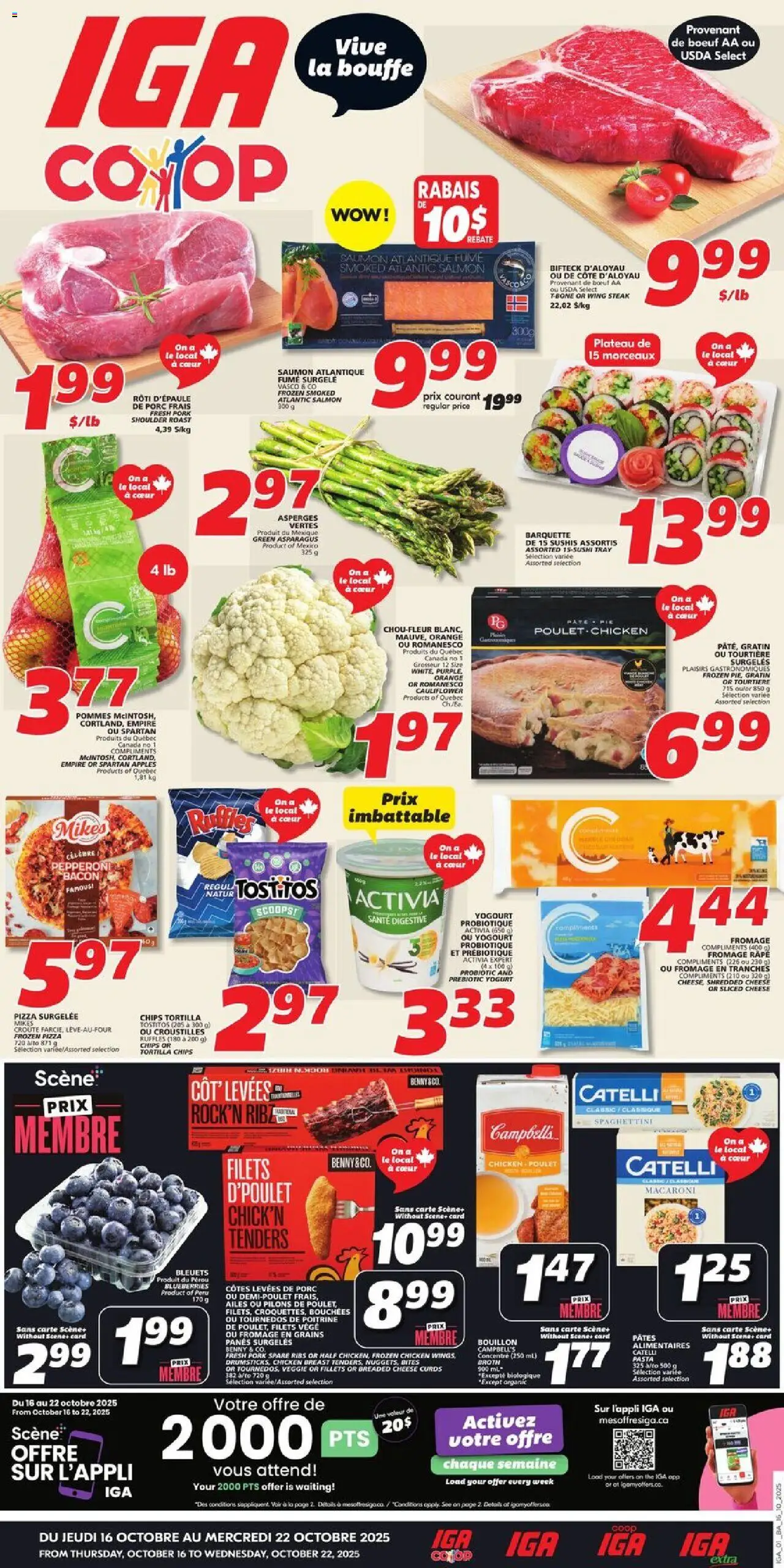 IGA flyer valid from Oct 16, 2025 - page number 1