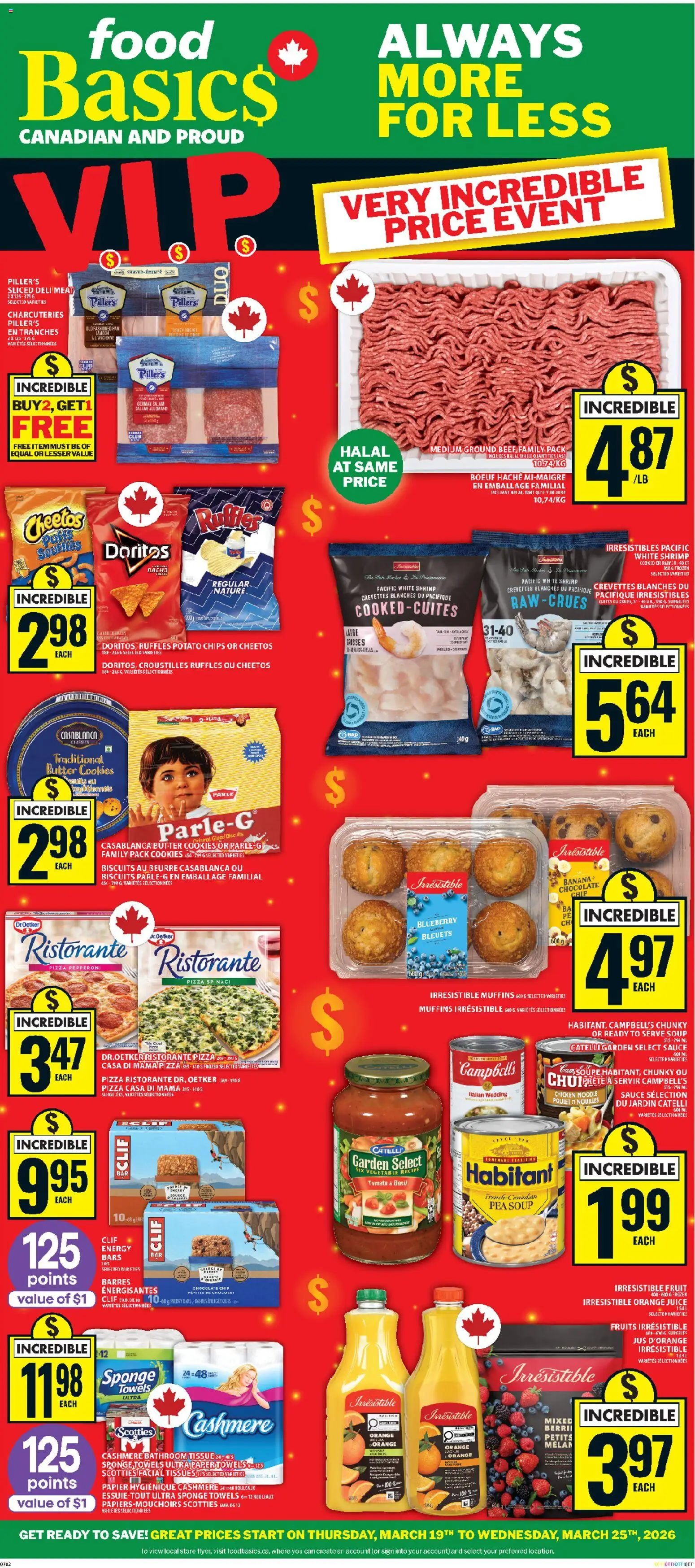 Preview of leaflet Food Basics weekly flyer - Kanata from shop Food Basics is valid from Mar 19, 2026