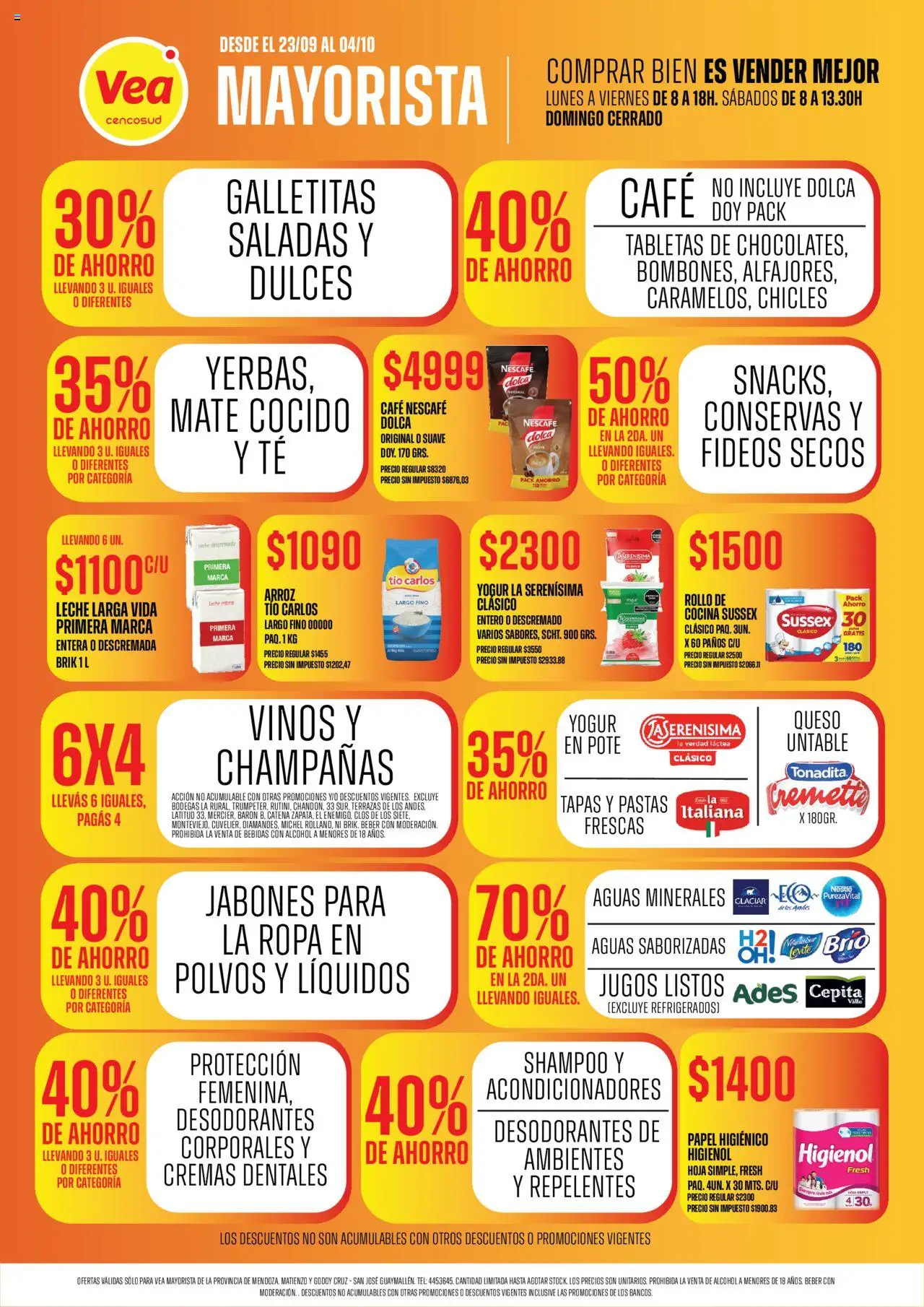Vea Ofertas Vea mayorista del 23/09/2025 >> Catálogo