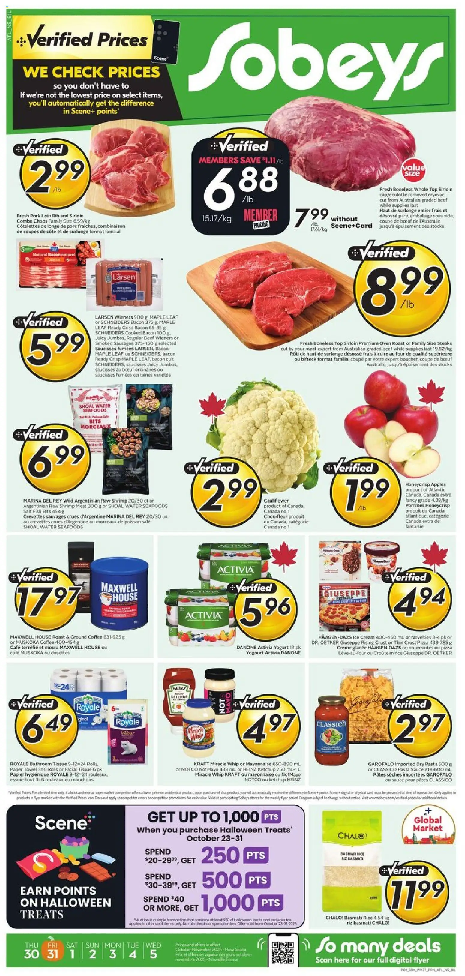 Preview of leaflet Weekly Flyer - NS from shop Sobeys is valid from Oct 30, 2025