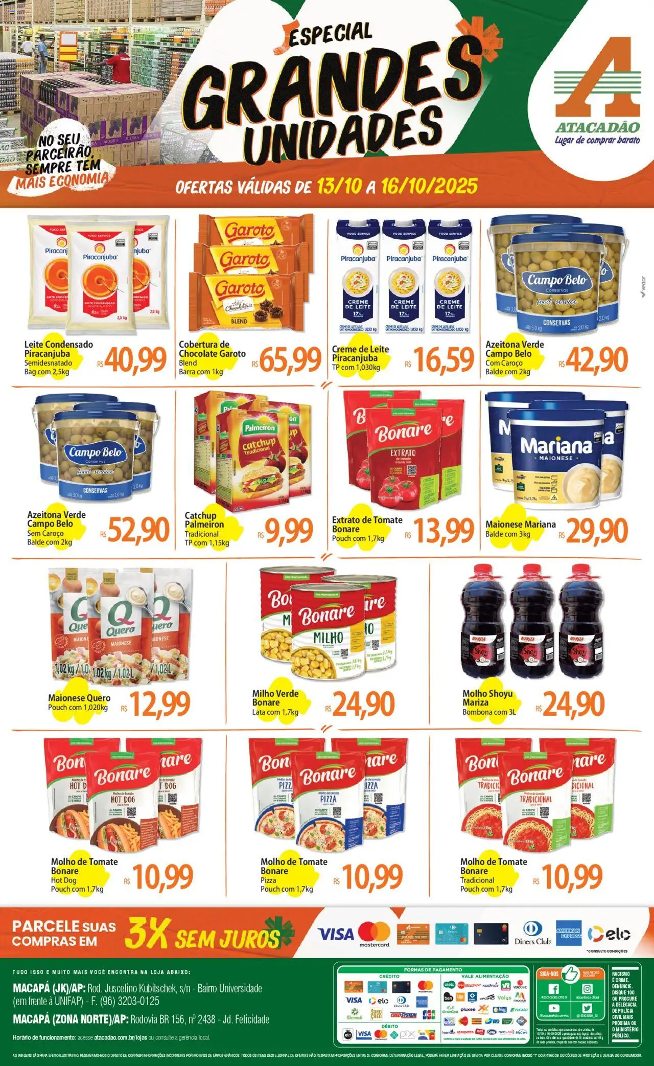 Atacadão folheto "Ofertas - AP" válido a partir de 13/10/2025 - número de página 1