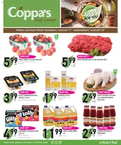 Un aperçu du dépliant Weekly flyer / circulaire du magasin Coppas Fresh Market est valide à partir 7 août 2025