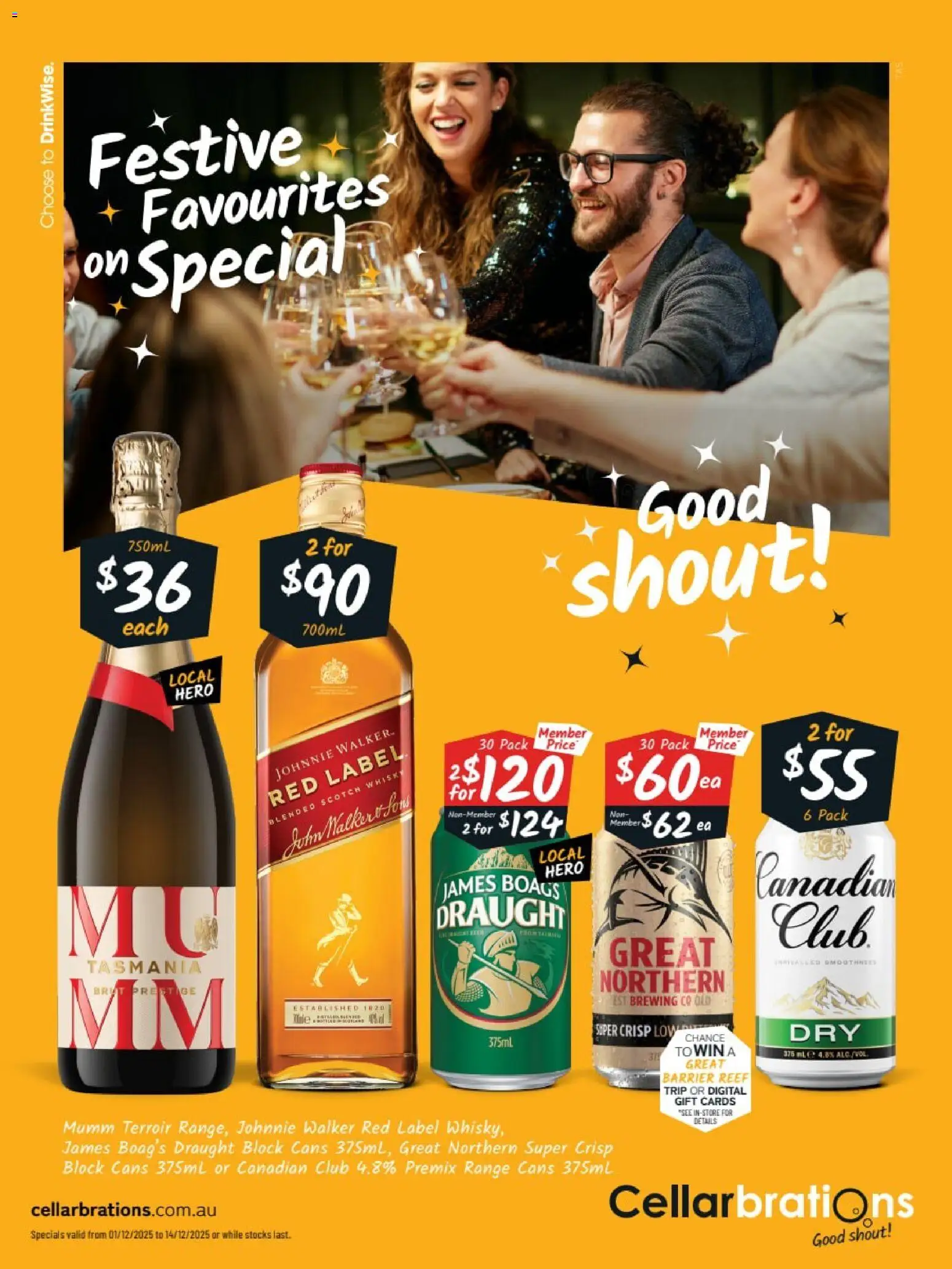 Preview of catalogue Catalogue TAS from shop Cellarbrations valid 01/12/2025