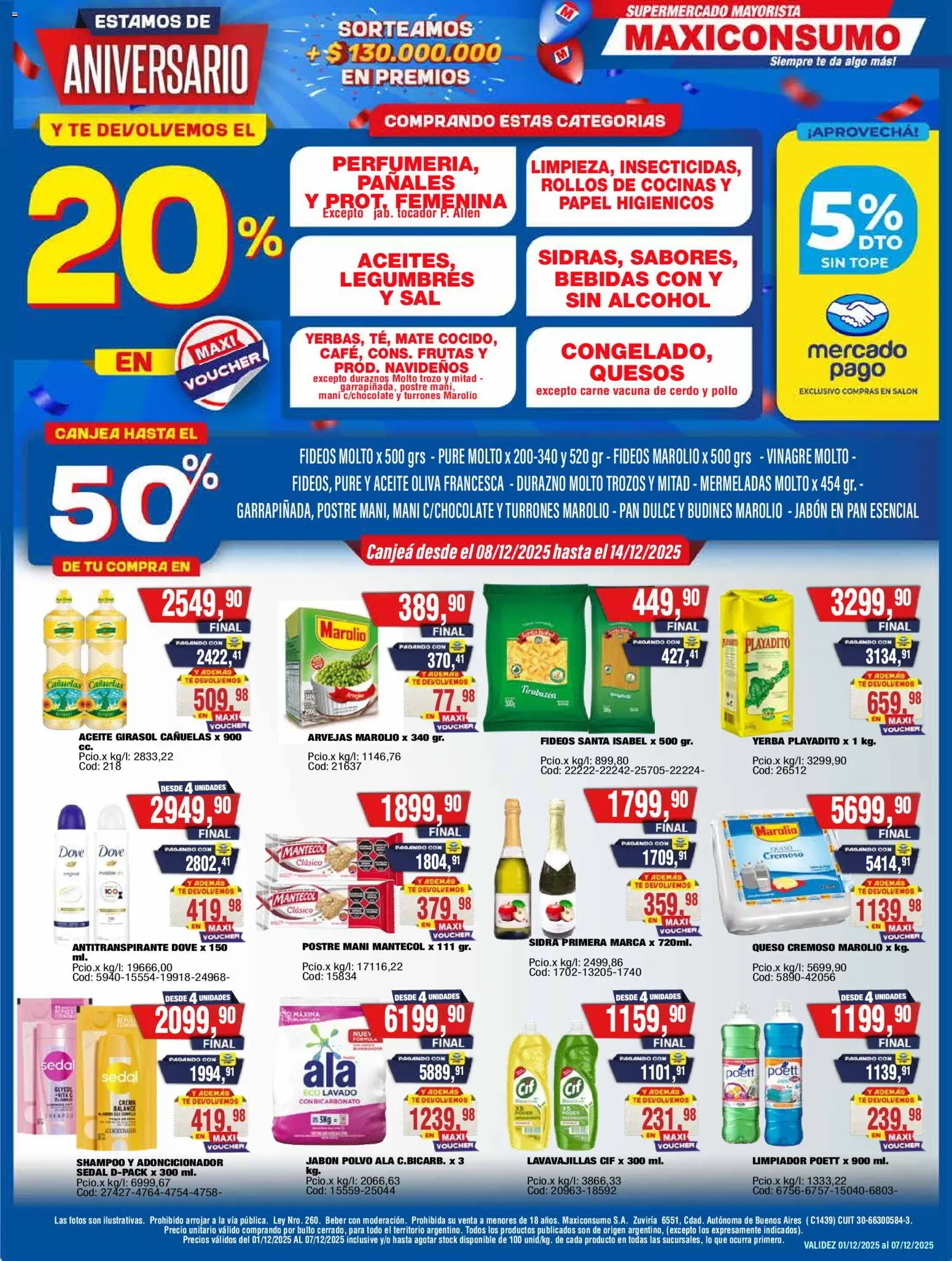 Vista previa del folleto de la tienda Maxiconsumo válido desde el 01/12/2025 