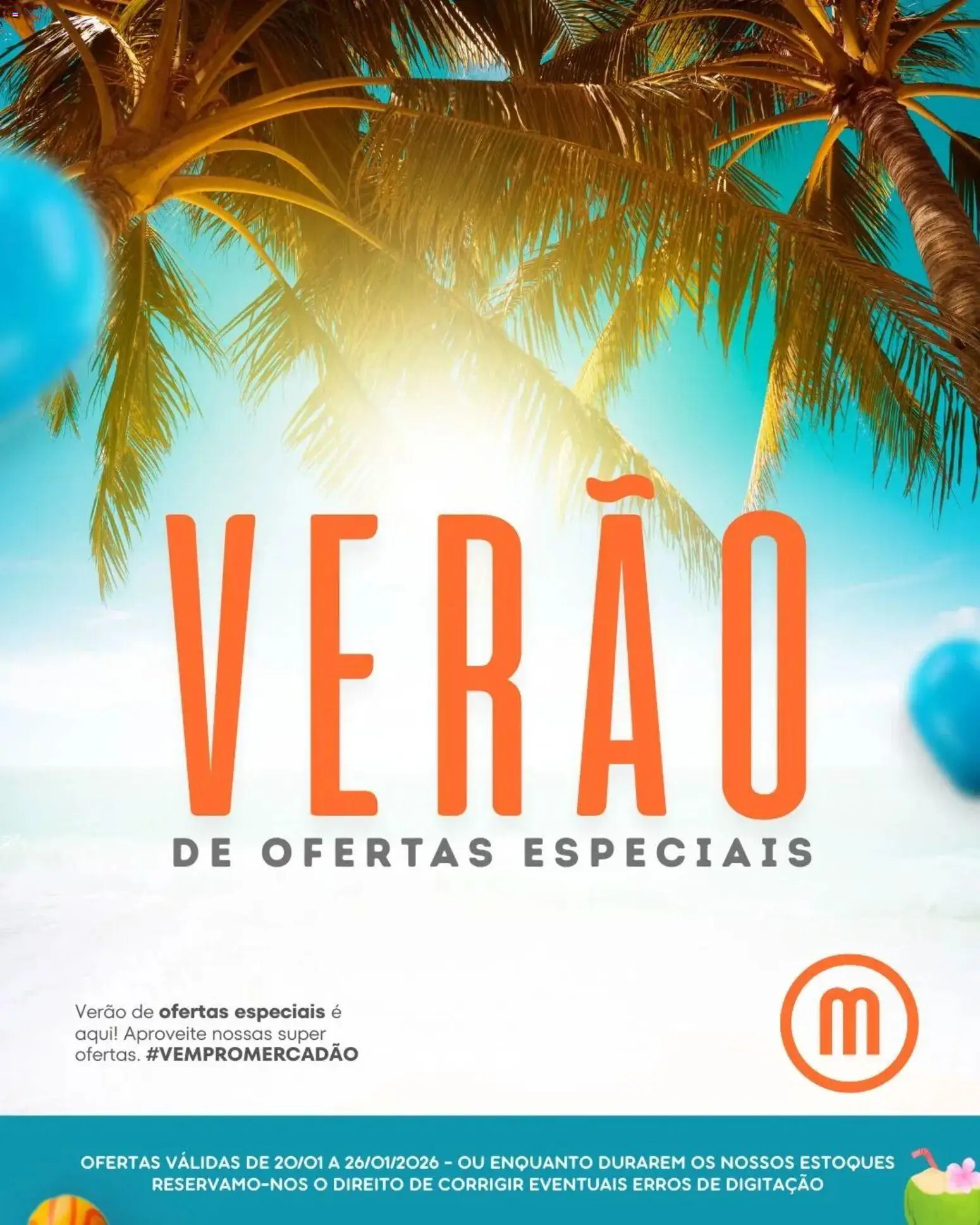 Pré-Visualização do folheto "Ofertas Semanal" da loja Mercadão Atacadista válido a partir de 20/01/2026