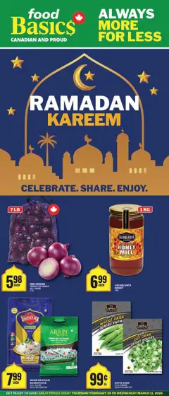 Preview of leaflet Ramadan - Kanata from shop Food Basics is valid from Feb 26, 2026