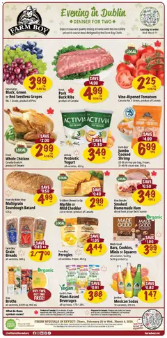 Un aperçu du dépliant Weekly flyer / circulaire du magasin Farm Boy est valide à partir 26 févr. 2026