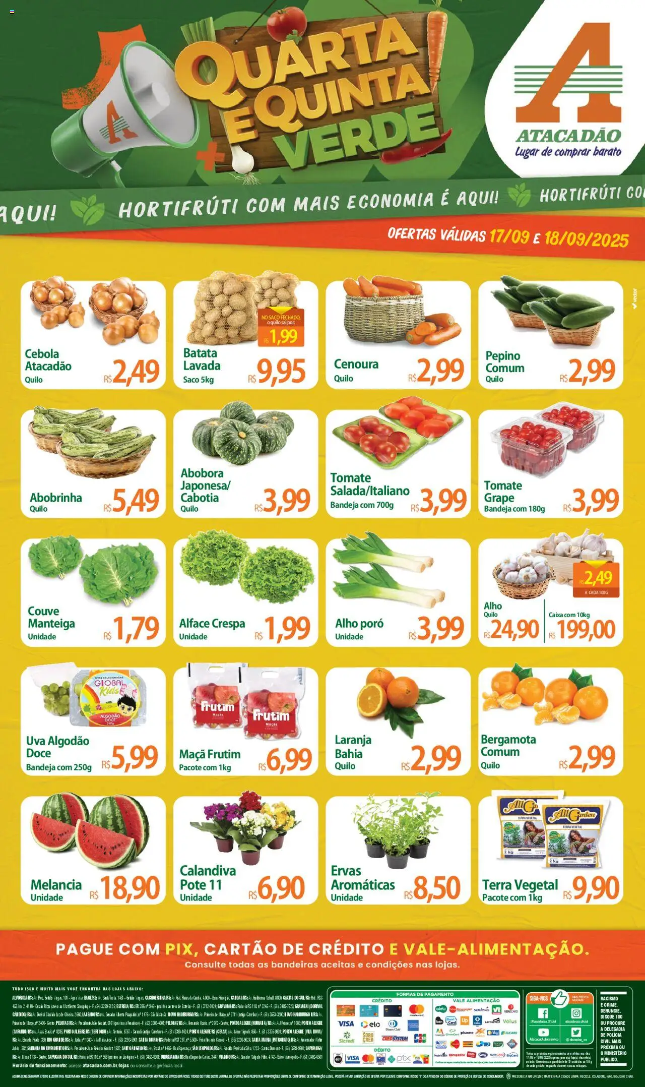 Atacadão folheto "Ofertas - RS" válido a partir de 17/09/2025 - número de página 1