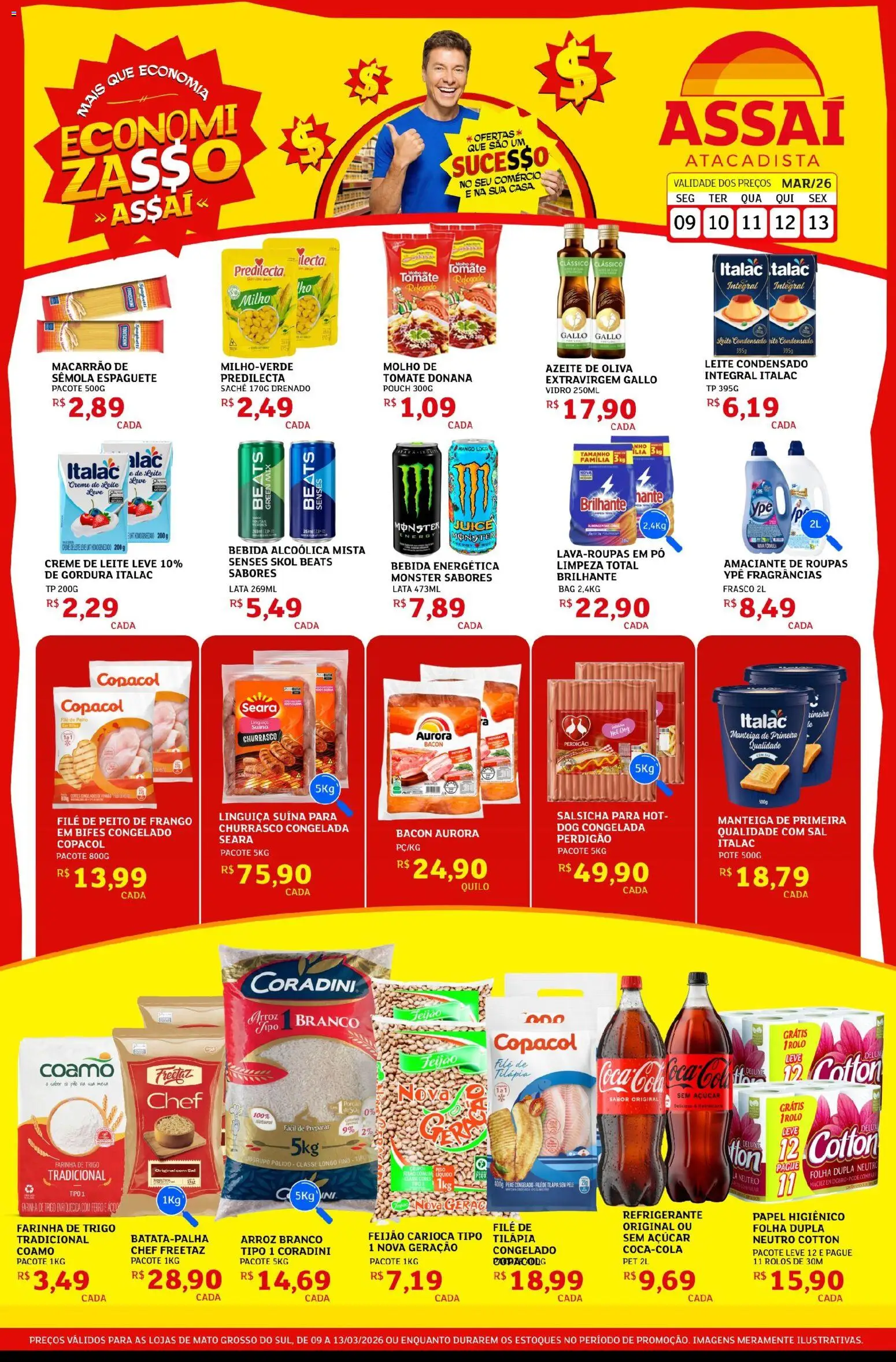 Pré-Visualização do folheto "Assaí Atacadista ofertas - MS" da loja Assaí Atacadista válido a partir de 09/03/2026