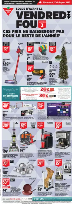 Un aperçu du dépliant Black Friday Circulaire du magasin Canadian Tire est valide à partir 13 nov. 2025