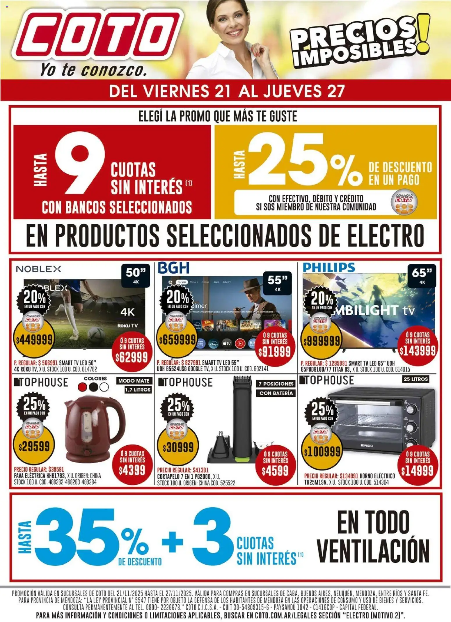 Vista previa del folleto de la tienda Coto válido desde el 21/11/2025 