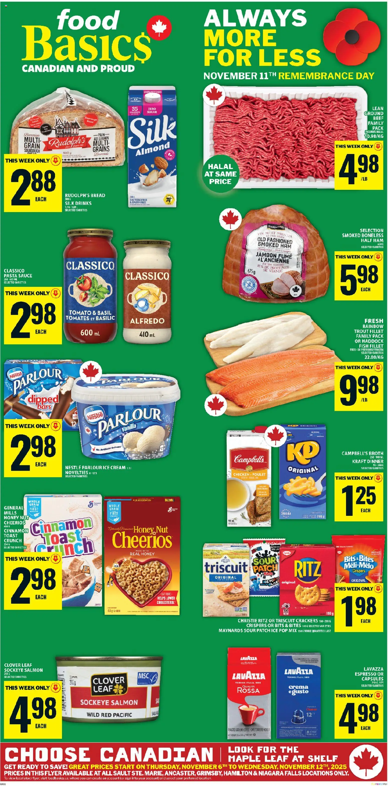 Preview of leaflet Ancaster from shop Food Basics is valid from Nov 06, 2025