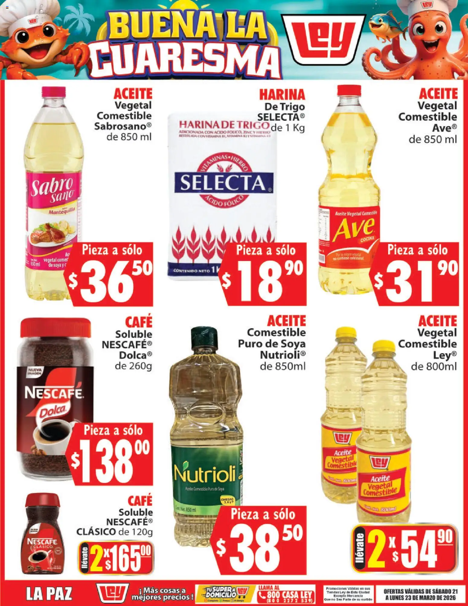 Vista previa las ofertas de la tienda Casa Ley - Casa Ley folleto Buena la Cuaresma desde el 21/03/2026 