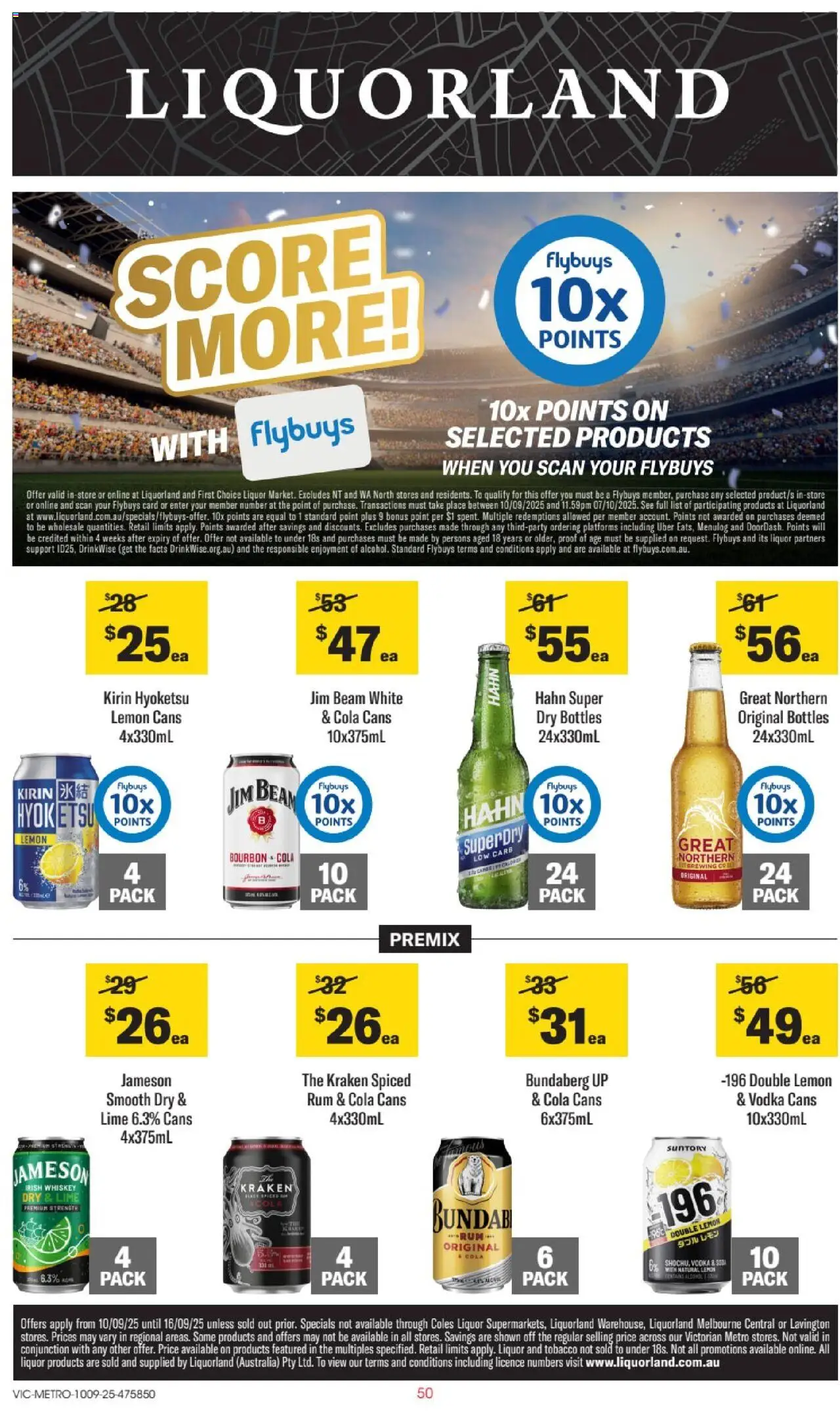 Liquorland catalogue valid from 10/09/2025 - page 1