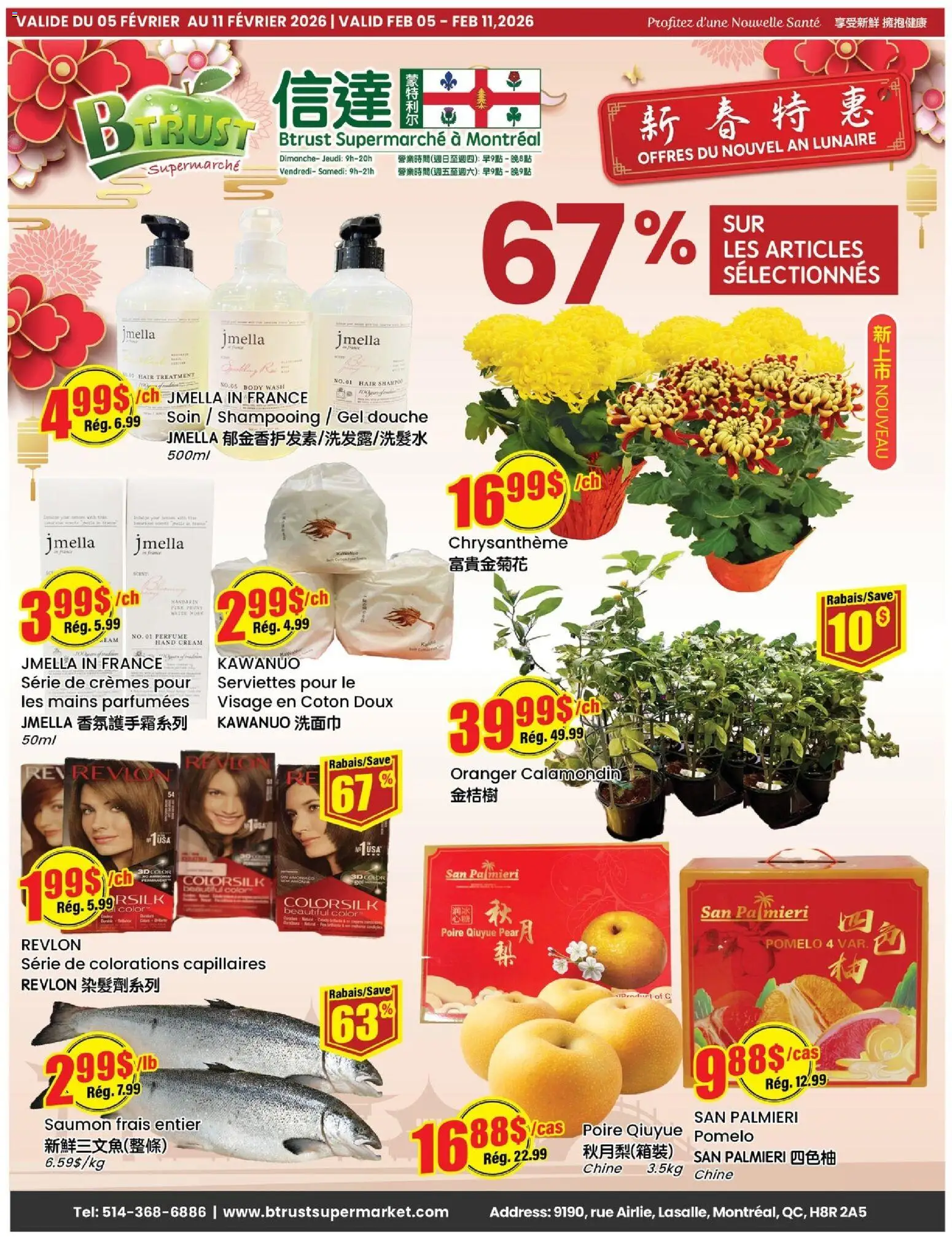 Preview of leaflet Weekly flyer / circulaire from shop Btrust Supermarket is valid from Feb 05, 2026
